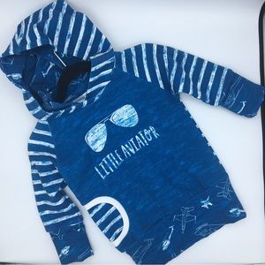 Nwt - Grow with Me Hoodie Little Aviatior